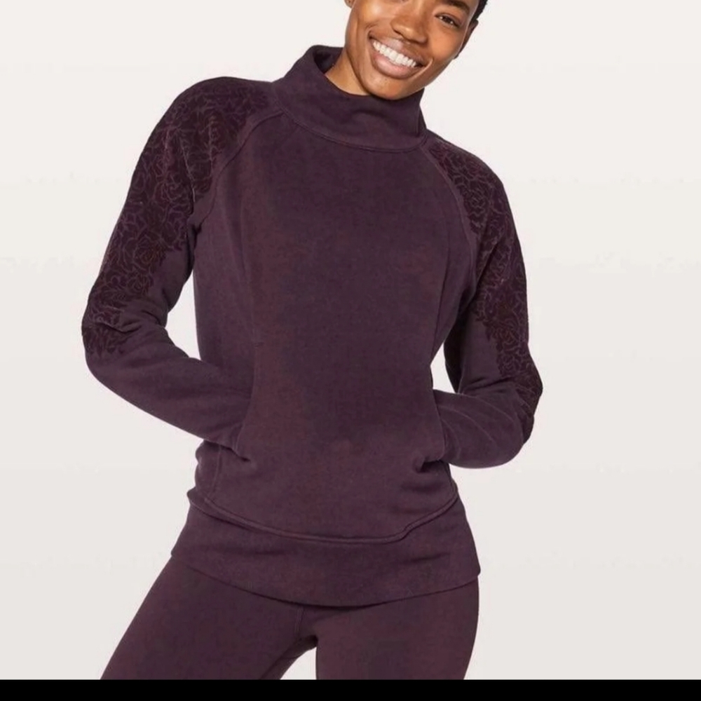 Lululemon floral flock pullover sweatshirt - Picture 3 of 15
